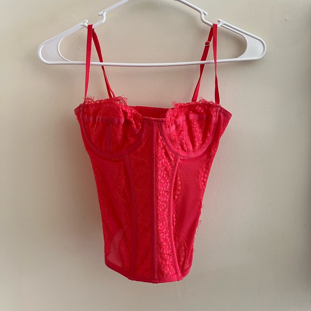 Hot Pink Out from Under Corset